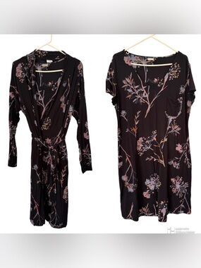 Soma matching floral robe and nightgown Large